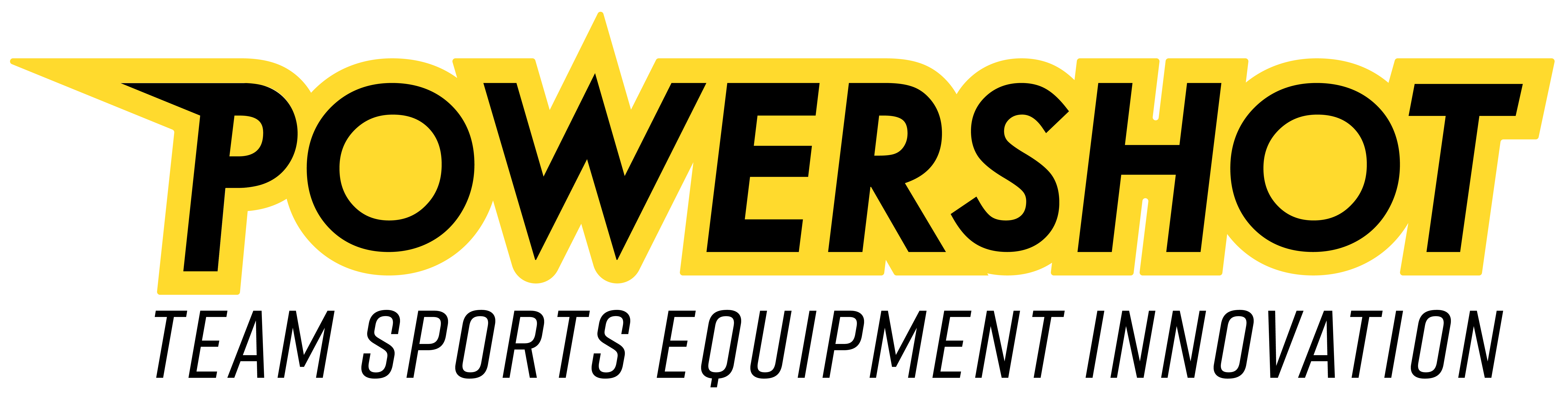 Powershot logo jaune et slogan noir beschnitten