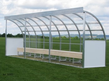 JOBASPORT® Spielerkabine Europa,  - Dachplatten aus Polycarbonat I Toba-Sport.Shop
