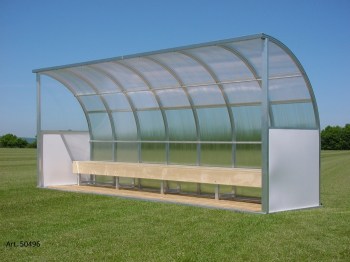 JOBASPORT® Spielerkabine Europa,  - Dachplatten aus Polycarbonat I Toba-Sport.Shop