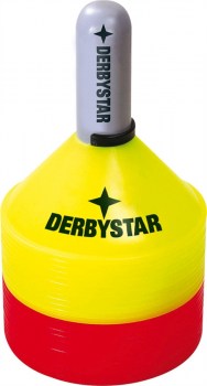 Derbystar Markierungshütchen Set II, 24 Stck, 2 Farben gelb/rot I TOBA-Sport.shop