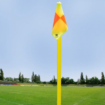 Eckstange gelb/50mm, kariert