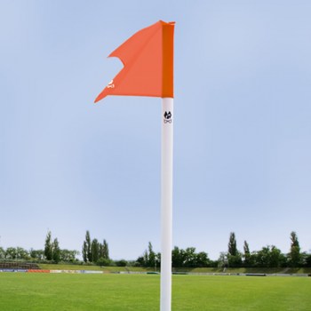 Eckstange weiß/50mm, neon-rot