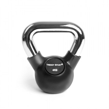Kettlebell Chrom 4kg Farbe: Schwarz  I TOBA-Sport.Shop