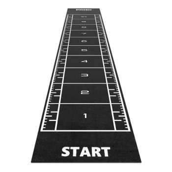 Sprinttrack 12x2m Kunstrasen mit Markierung Farbe Anthrazit I Toba-Sport.Shop 
