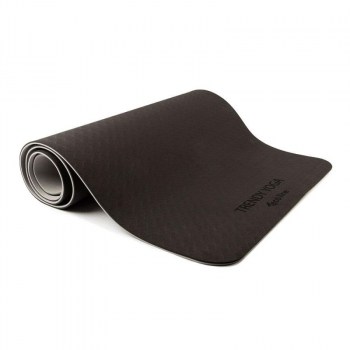 YogaMat Eco 180x60x 0,6cm Farbe: Anthrazit + Grau